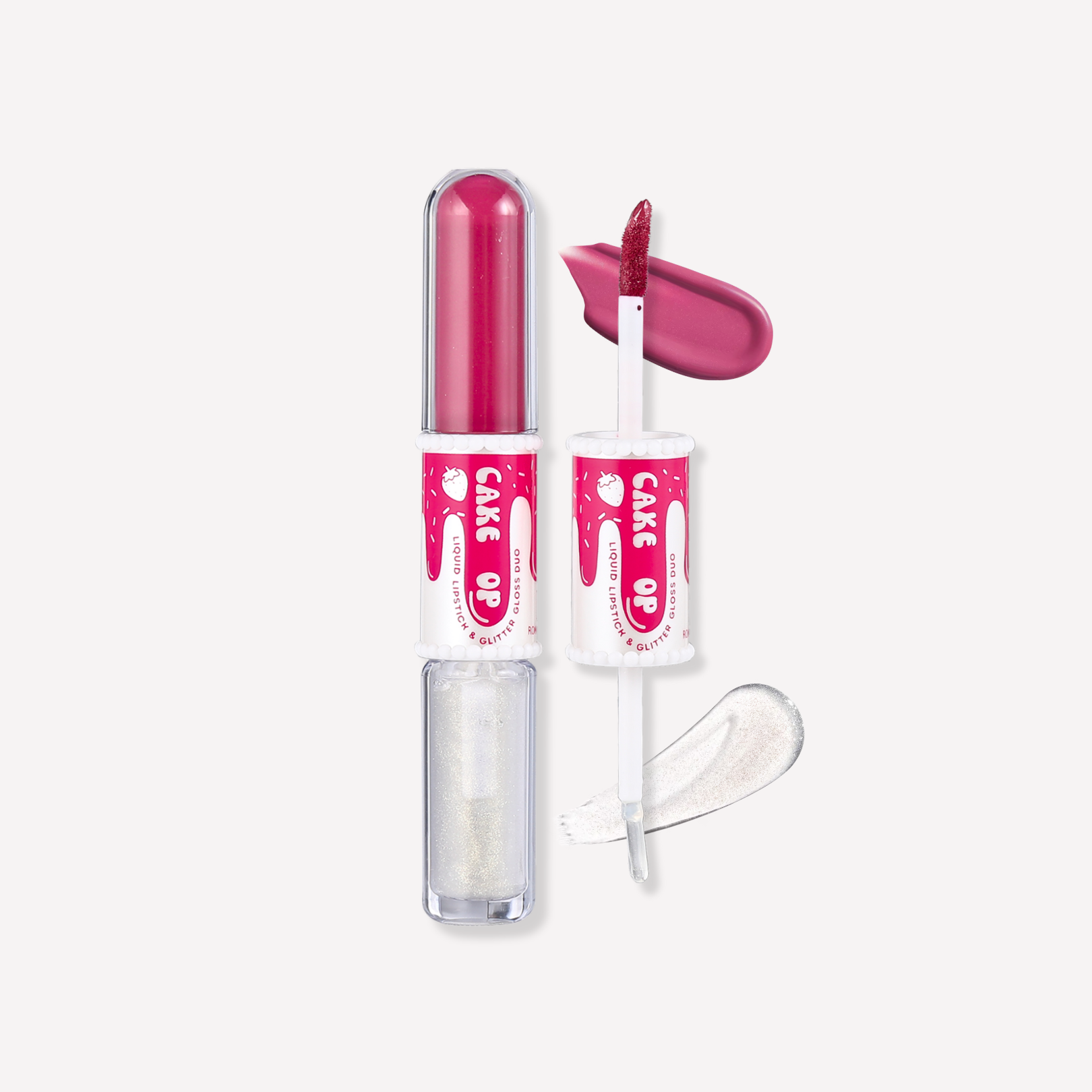 Cake Pop Liquid Lipstick & Glitter Gloss Topper DUO